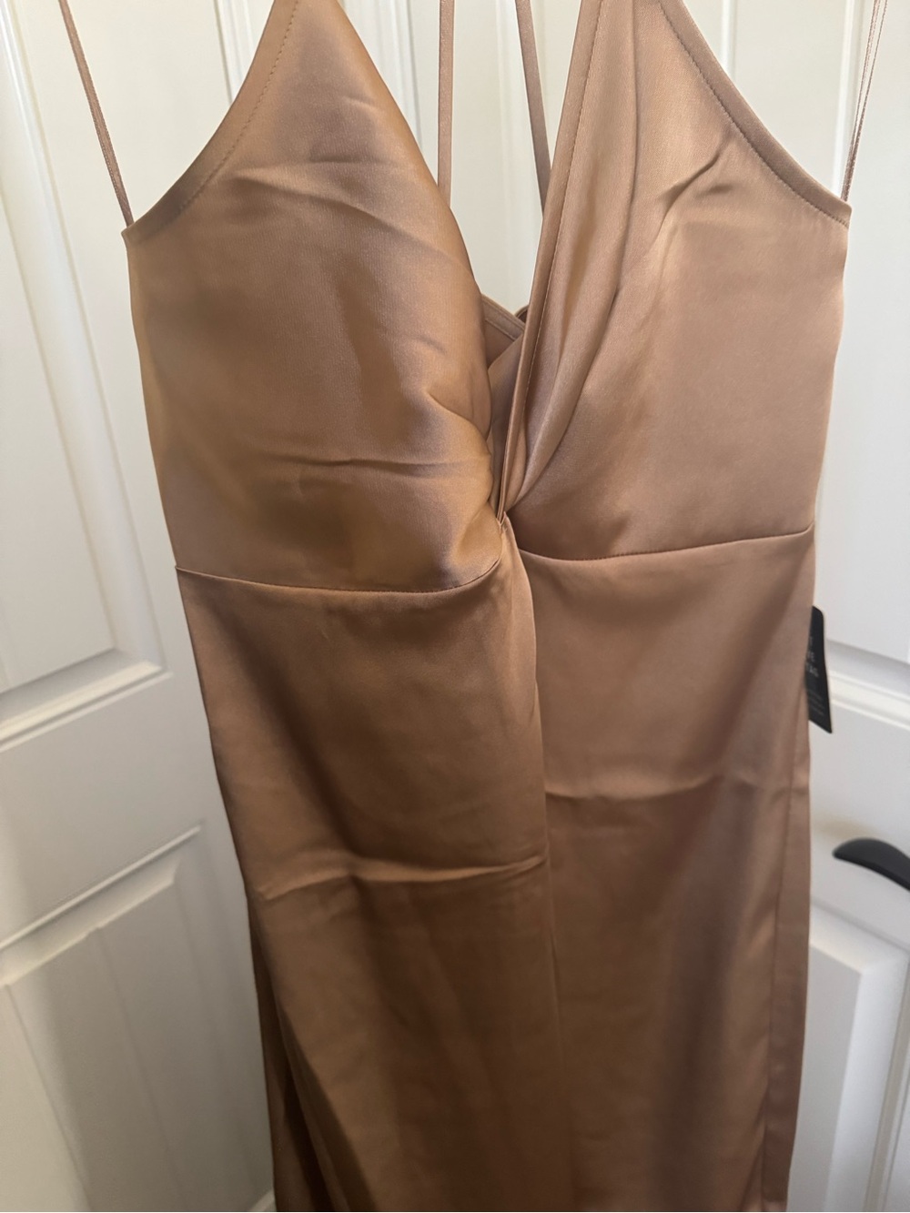 NWT Express Satin Twist Front Slip Dress Size S - Picture 2 of 5